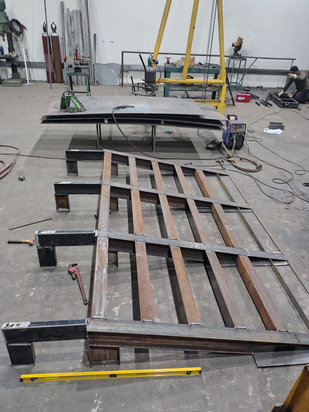 Estrutura metálica soldada