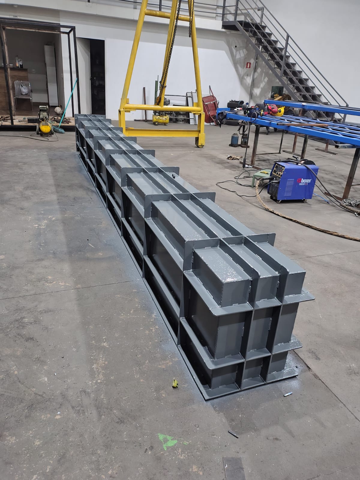 Estrutura caldeirada acabada