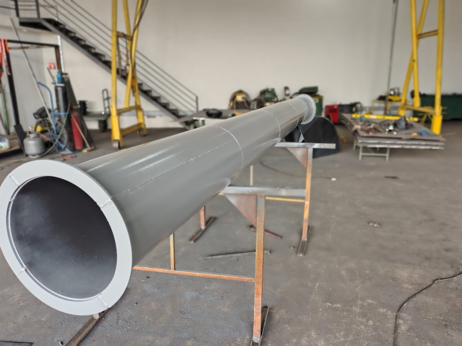 Tubulação de exaustão